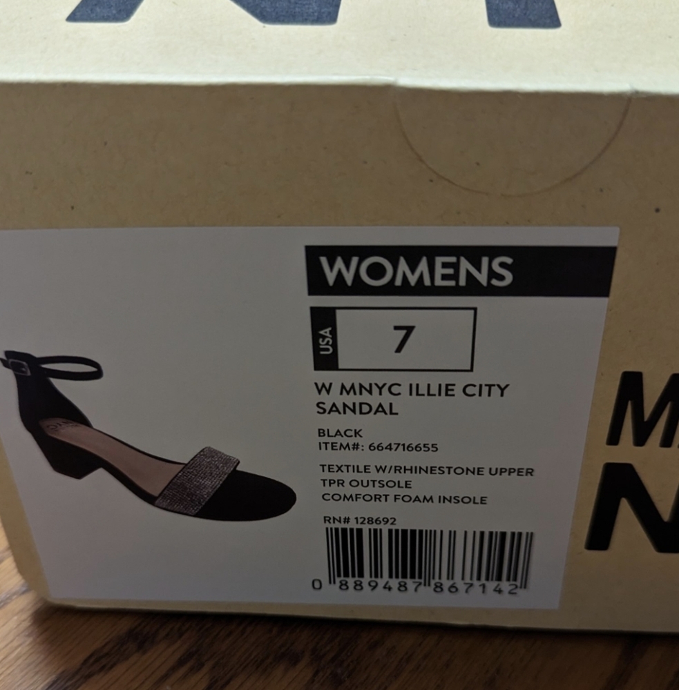 Elegant Madden NYC Black rhinestone heels - Picture 4 of 5